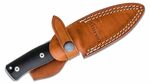 B35 GBK LionSteel Fixed Blade SLEIPNER satin G10 handle, leather sheath
