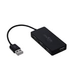 Maxlife Home Office rozbočovač USB 2.0 HUB - 4x USB 1,5m OEM0002311 černá