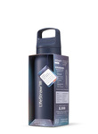 LGV42SASWW Lifestraw Go 2.0 Stainless Steel Water Filtr Bottle 24oz Aegean Sea