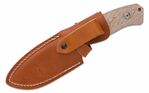 M3 CVN LionSteel Hunting fix knife with NIOLOX blade, NATURAL CANVAS  handle, cordura sheath