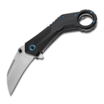 Magnum 01RY005 Veloc zsebkés/karambit rásegítéssel 6,8 cm, Bead Blast, fekete, G10 