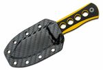 QS141-A2 QSP Knife Canary 14C28N, G10, Black/Yellow