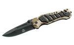 Puma 306312 vreckový záchranársky nôž 9 cm, kamufláž, hliník, rezač pásov