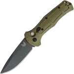 Benchmade 9070BK-1 CLAYMORE Ranger Green automatický taktický nôž 9 cm, čierna, zelená, Grivory