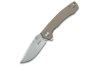 Kubey KU901D Calyce Tan vreckový nôž 8,3 cm, hnedá, G10