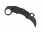 Spyderco C170GBBKP Karahawk vreckový nôž - karambit 6 cm, celočierna, G10