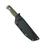 BF-757 OD FOX knives BLACK  GOLEM FIXED KNIFE,BLD STAINLESS STEEL D2 STONEWASH,OD GREEN G10 HANDLE