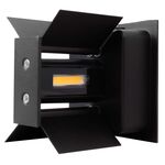 Modee LED čierna nástenná lampa 6W 515lm neutrálna biela (ML-LWL0007)