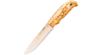 Helle HE-201610 Didi Galgalu vnější nůž 13,2 cm, dřevo kadeřavé břízy, kožené pouzdro