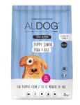 Aldog 2D-MJ3M Puppy-Junior Pork M/L granule pre šteniatka, stredné/veľké plemená, bravčové, 3kg