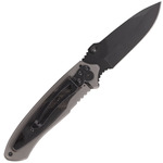 FOX knives BF-73 Black Fox kapesní nůž 8 cm, titanový povlak, ocel, santalové dřevo