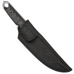 FX-634 DCFB FOX kniva RYU TATICAL TANTO FIXED BLADE KNIFE - HARRINGBONE DAMASCO BLADE,CARBON FIBER