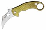 LE1 A GS LionSteel Folding knife STONE WASHED MagnaCut blade, GREEN aluminum handle
