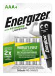 Energizer Universal AAA 500mAh 4ks nabíjacie batérie EHR016