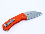 BF-714 OR FOX knives BLACK  SLIPJOINT NIDHUG KNIFE ORANGE G10 HANDLE