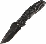 Herbertz 582212 jednoruční kapesní nůž 9cm, nerezová ocel, potisk tlapek, 3D vlk