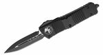 Microtech 142-1T Combat Troodon Black Tactical Standard automatický nôž 9,5 cm, celočierna, hliník