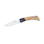 Muela BT-9OL.M klasszikus zsebkés 8,5 cm, olívafa, fekete, Micarta, nylon hüvely