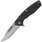 BF-716 FOX kések BLACK FOX CARBONIX KERET ZÁRKÉS SATIN BLDE - CARBON FIBER SCALE