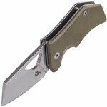 FOX kések BF-752 OD BLACK FOX KIT zsebkés 5 cm, Stonewash, zöld, G10