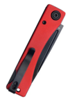 Kubey KU2102C Akino zsebkés 7,7 cm, Blackwash, piros, G10