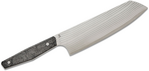 MKM Santoku sötét anyagú fekete konyhakés Santoku 17,5 cm, szénszálas FatCarbon