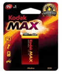 Kodak Alkaline Max alkalická baterie 6LR61 9V 1ks 146550