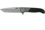 CRKT CR-M40-02 M40® - 02 TANTO BLACK zsebkés rásegítéssel 7,5 cm, fekete, FRN, alumínium