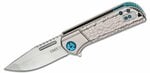 CRKT CR-6525 LANNY SILVER kapesní nůž 8 cm, hliník 