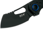 MKM MK FX03-2PBK ISONZO Cleaver zsebkés 4,9 cm, Idroglider, fekete, FRN