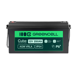AGM12V250AH-J Green Cell Cube AGM VRLA IP54 12V 250Ah karbantartásmentes akkumulátor lakókocsikhoz, 