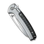 CIVIVI C22025B-2 Sentinel Strike zsebkés 9,4 cm, Stonewash, szürke-fekete, alumínium, FRN 