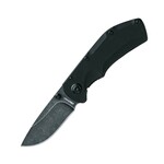 FOX kések FE-023 EDGE POP SMOKE zsebkés 6,8 cm, Stonewash, fekete, G10