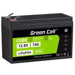 LFPGC12V7AH zöldcellás akkumulátor CUBE LiFePO4 7Ah 12.8V 89.6Wh