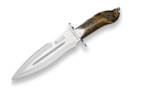JOKER CTJ42 Facochero lovecký a zberateľský nôž 25,5 cm, paroh, kožené puzdro