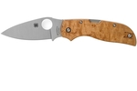 Spyderco C152WDP Chapparal Birdseye Maple kapesní nůž 7,1 cm, Satin, javorové dřevo