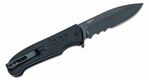 CRKT CR-6885 Ignitor® Assisted Black vreckový nôž 8,8 cm, celočierna, G10