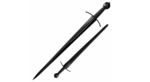 Cold Steel 88ARM MAA Arming Sword sběratelský meč 71 cm, celočerná, ocel, kůže, kožené pouzdro
