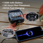 KLARUS Wl3 Brown újratölthető munka- és kempinglámpa 1500 lm, 13500 mAh, USB-C, powerbank