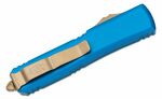 Microtech 121-13BL Ultratech Bronzed Blue automatický nůž 8,8 cm, bronzová, modrá, hliník