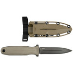 SOG-17-61-02-57 PENTAGON FX – FDE taktický nôž - dýka 12 cm, čierna, hnedá, puzdro GRN