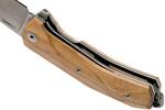 KUR UL LionSteel Liner Lock Sleipner Blade, OLIVE WOOD handle, IKBS