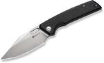 S23018-4 Sencut GlideStrike fekete vászon Micarta nyél, szatén bevonatú 9Cr18MoV penge