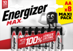 Energizer Max AA alkalické batérie 1,5V 8ks (E303324700)