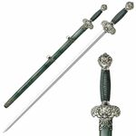 Cold Steel 88RLG Jade Lion Gim meč 76,2 cm, zelená, drevo, puzdro z dreva a kože raje