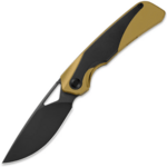 Kizer Ki3735A3 Topsail vreckový nôž 7,8 cm, čierna DLC, zlato-čierna, titán, zirkónium