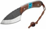 Condor CTK112-3.5-4C BLUE RIVER SKINNER lovecký nôž 8,9 cm, orechové drevo, tyrkys, kožené puzdro