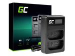 ADCB45 Green Cell Dual Charger DMW-BTC14 for DMW-BLJ31 Panasonic Lumix S1, S1H, S1K, S1R, S1RM 4.2V
