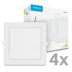 Modee LED Négyzet alakú LED Panel - Süllyesztett 18W 1980lm Semleges Fehér P4 (ML-LPSB4000K18WPN)