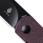 Ki3499R3 Kizer Feist Black Ti-Coated Blade, Red Richlite